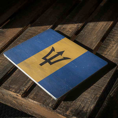 Barbados Flag Distressed Surface Laptop 3 13.5in Skin